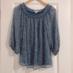 LC Lauren Conrad Floral Blouse